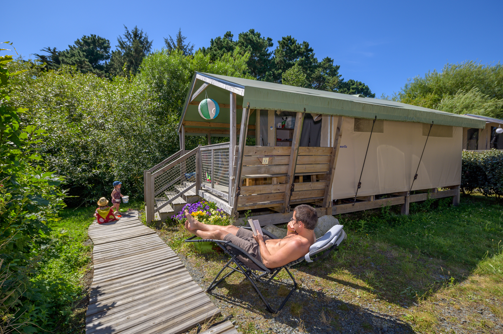 bungalow toilé extèrieur
